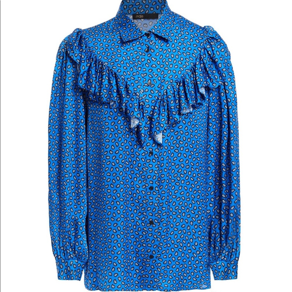 MAJE Cilona ruffled shirt​